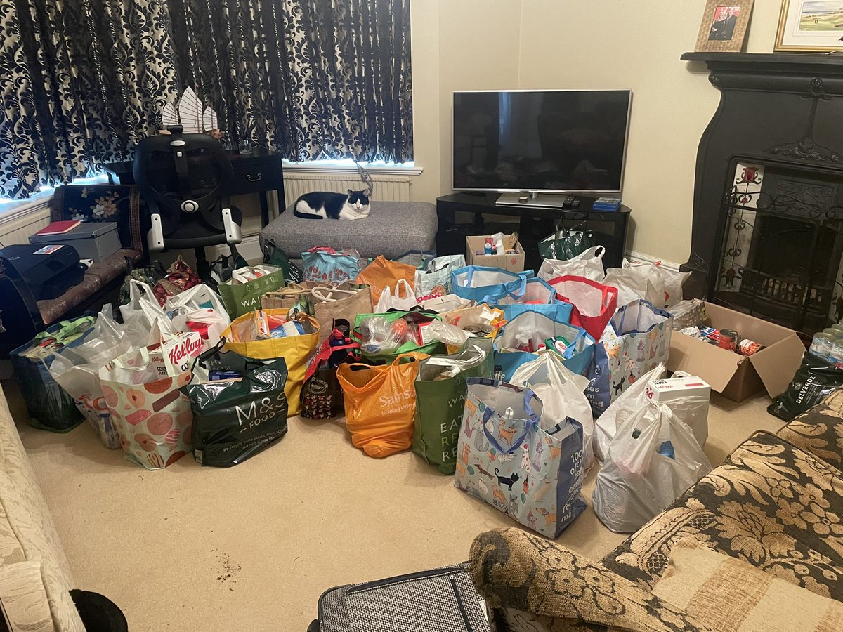 SandyLindsay's tweet photo. And a HUGE thanks to my wonderful friends and family who made food bank donations of products or cash in lieu of wedding gifts - this will make a real difference to a lot of people - you’re the best! ❤️ #wedfest https://t.co/WShQI7A1zj
