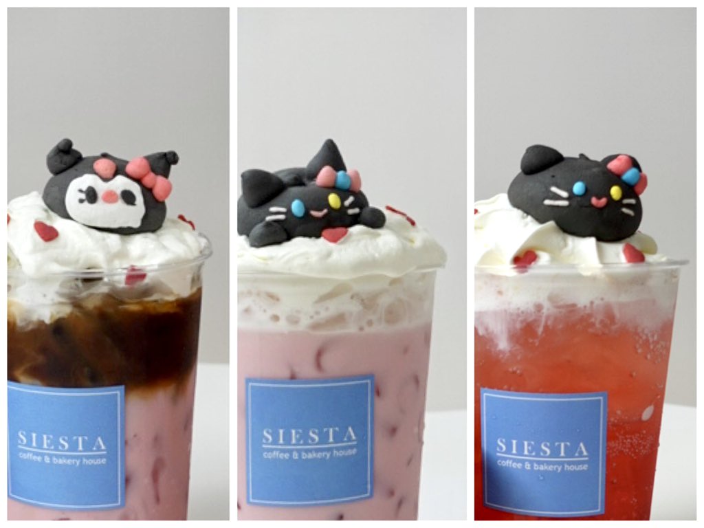 mydearest_BJY's tweet photo. baeromi &amp; mystery catทานได้นะคะ อย่าทิ้งน้องไว้ในวิปครีมเลยน้า🥺 หลายคนไม่รู��ว่าน้องทานได้น้องเป็นมาชเมลโล่น้องมีใส้ข้างในและอร่อยด้วยค่ะ ใครไม่ทานกาแฟแนะนำเมนู milk pinky swearอันกลางเลยค่ะ ทานง่ายหอมสตรอเบอรี่ 🍓  #MYDEARESTBJY2022 https://t.co/9Su4iRhCvo