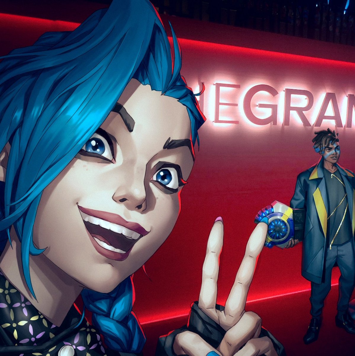 jinx supporting ekko <3