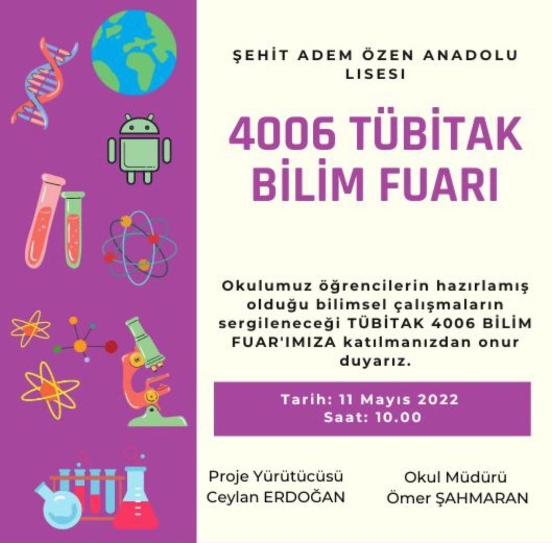 TÜBİTAK 4006 Bilim Fuarımıza katılımlarınızdan onur duyarız.
<a href="/Gaziantep_MEM/">Gaziantep İl Millî Eğitim Müdürlüğü</a> <a href="/yasintepe/">Yasin TEPE</a> <a href="/erdalkilinc27/">Dr.Erdal KILINÇ</a> <a href="/sahinbeymem/">Şahinbey İlçe Milli Eğitim Müdürlüğü 🇹🇷</a> @omersahmarann <a href="/GaziantepArge/">Gaziantep İl MEM AR-GE</a> <a href="/eleutheromniac/">Cey💫</a>