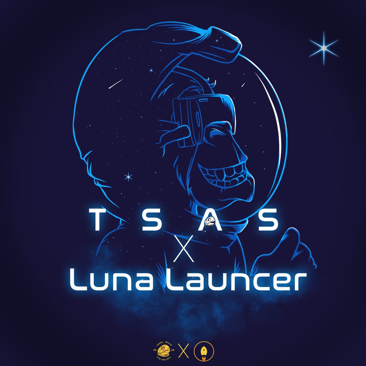 Hey society peeps!
We have an amazing collaboration with a new launcher on the #Terra network, they have given us 20WL to share with you peeps
1️⃣ Tag three friends 
2️⃣ Follow <a href="/LunaLauncher/">Luna Launcher</a> and @terra_spaceapes 
3️⃣ leave a comment in post

#NFTs #TerraNFTs #LUNAUSDT