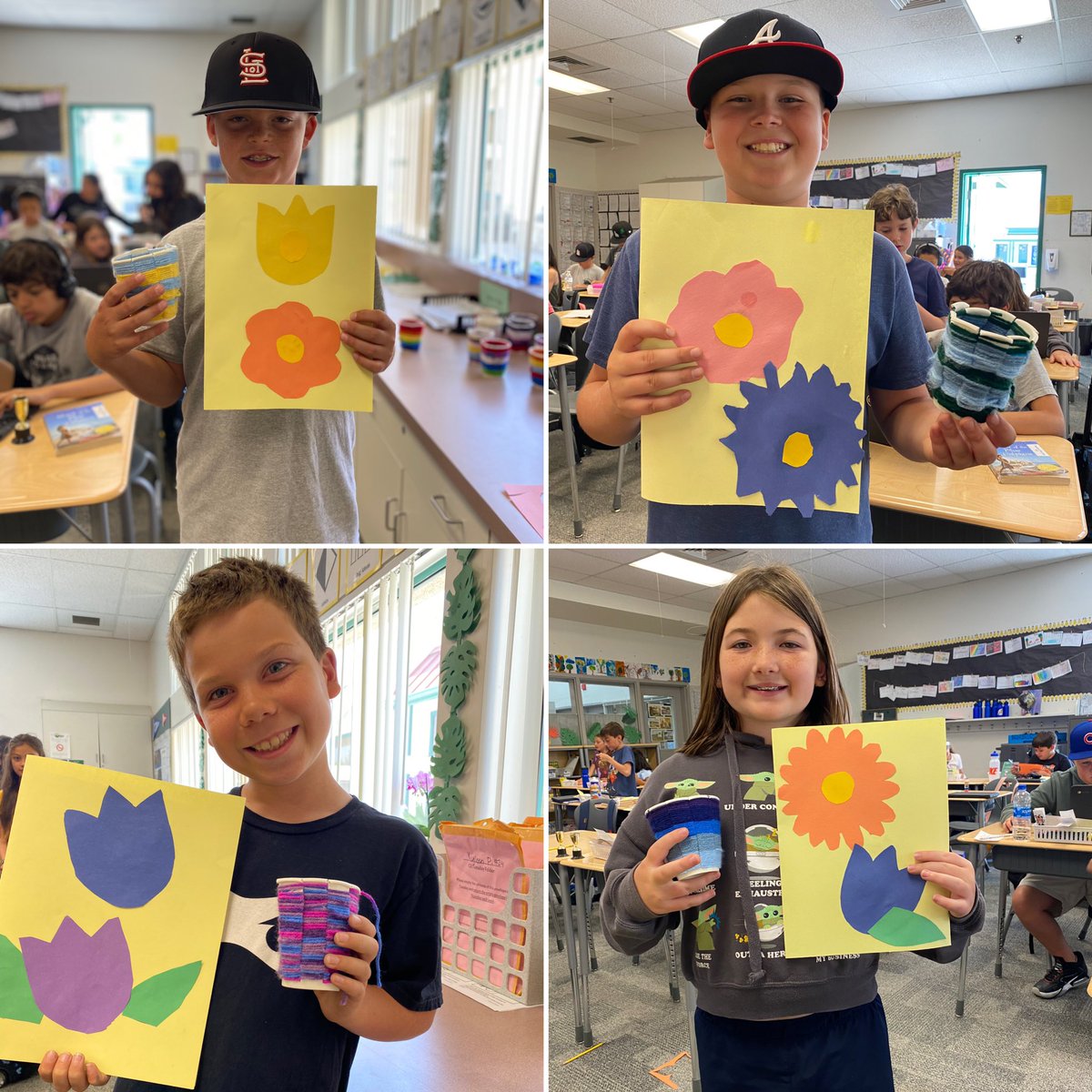 ms_smithTL's tweet photo. Karana’s basket weaving in #IslandoftheBlueDolphins inspired this Mother’s Day project! The students of C3 love the moms and motherly figures in our lives! 💞@TLSHawks #PVProud https://t.co/A8qwqX4bPF