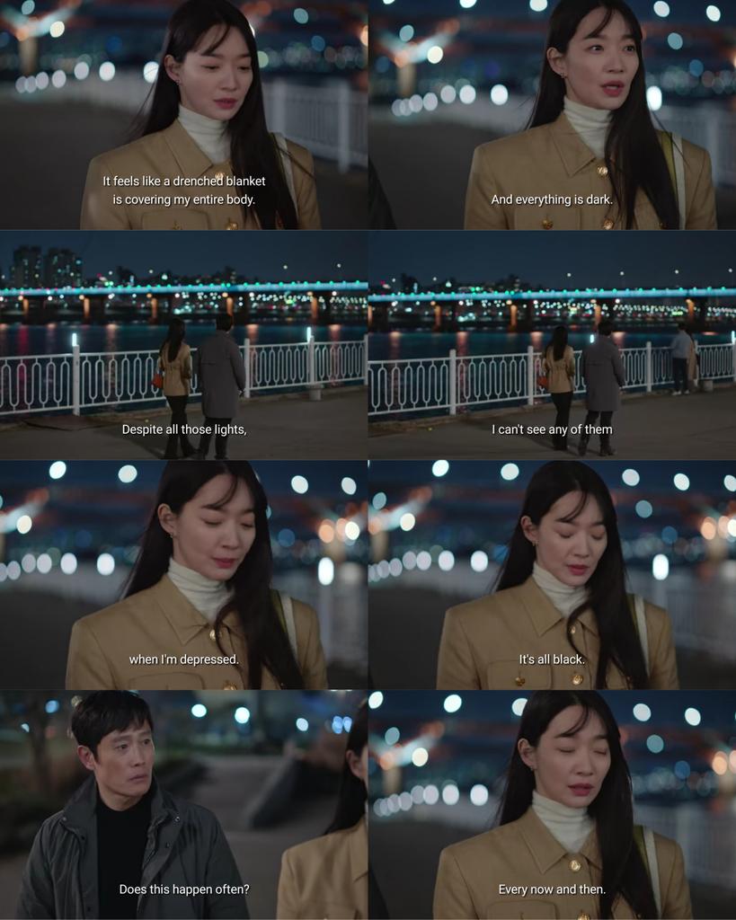 kdramatreats's tweet photo. The way Seona explained how depression was like, it's a very dark lonely world but I hope she'll get to heal soon 💙 #OurBluesEp10 #OurBlues https://t.co/5ZLRDVr0ld