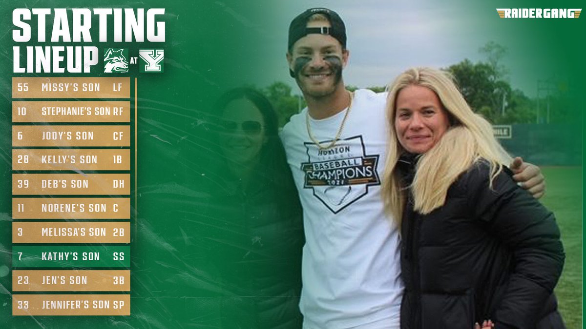 WSURaidergang's tweet photo. Playing for all of the baseball moms out there.

📊 https://t.co/oLsGXrmyK1

#RaiderUP | #Raidergang https://t.co/LkC3lbFb9K