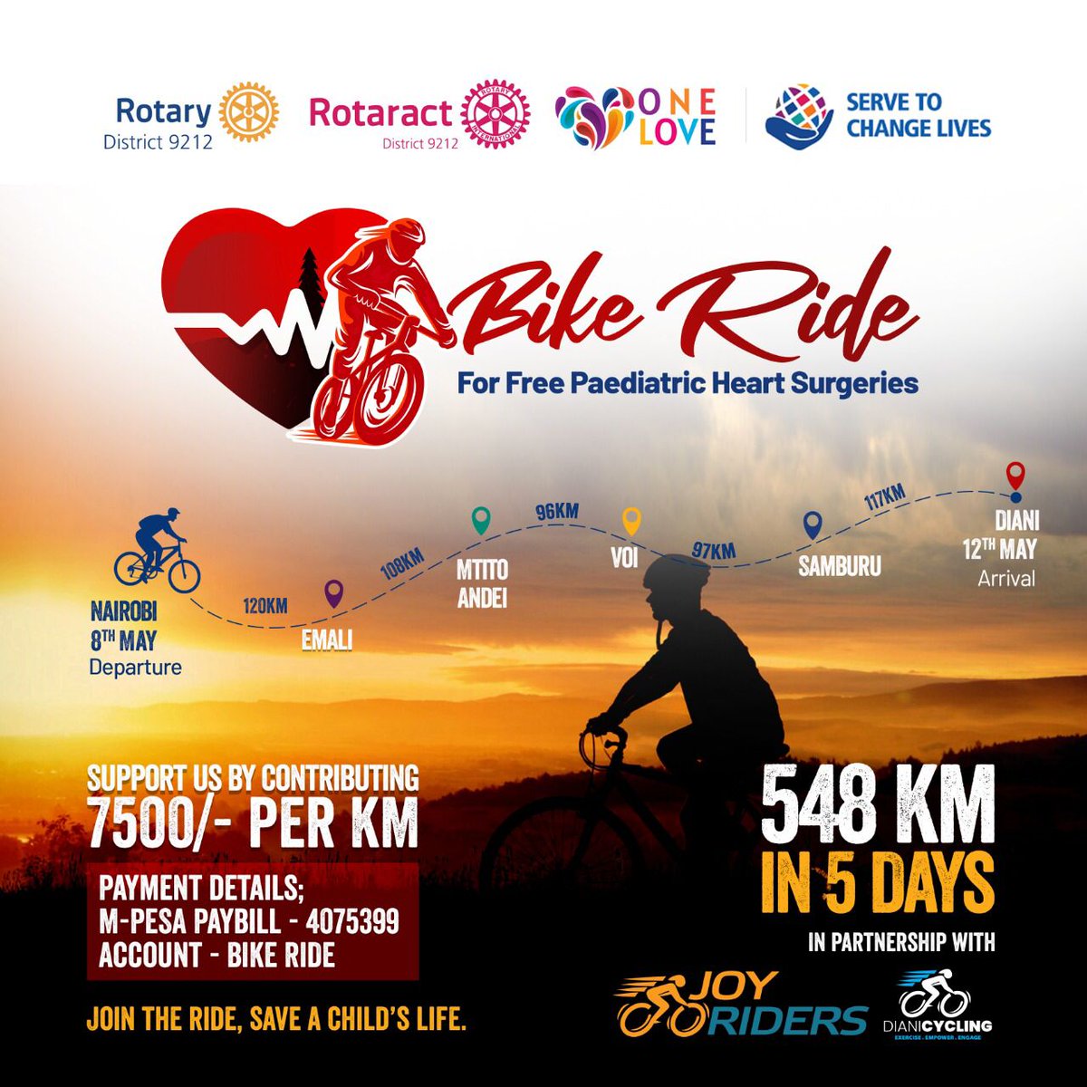 20% done...4 more stages to go! Please support Rotary heal our children's hearts