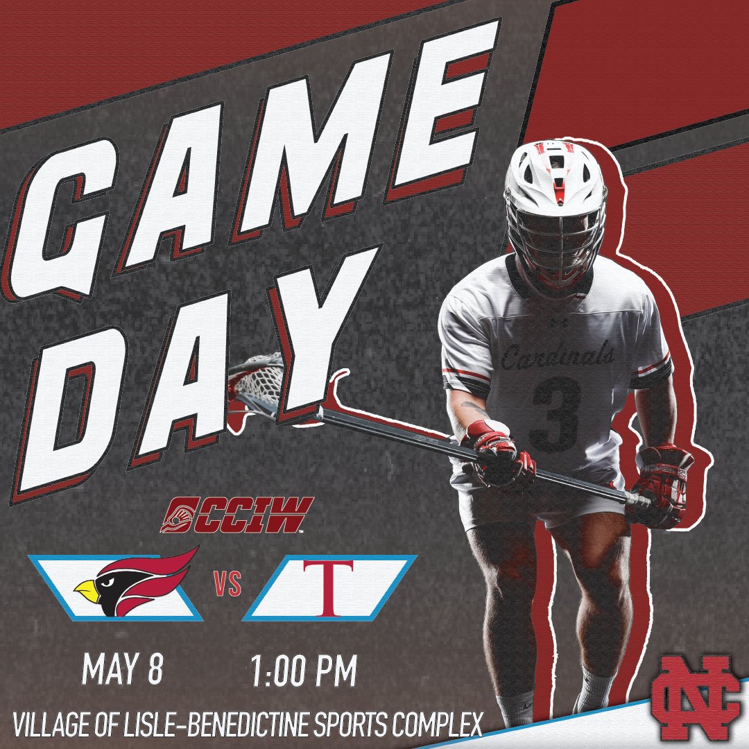 NCC_Athletics's tweet photo. 🚨CHAMPIONSHIP SUNDAY🚨

.@NCCMensLacrosse takes on Transylvania University in the @CCIW_Athletics Final today at 1 pm at Benedictine University. 

Live Coverage⬇️
📺:https://t.co/w3sSiDOfyj
📈:https://t.co/eGq8Ber0TH
📕:https://t.co/giXo4QbD3v

#WeAreNC🥍 https://t.co/s9k8f8qQOI