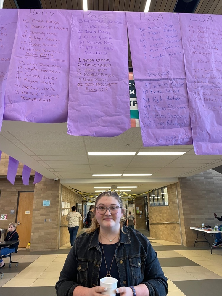 Congrats to Brinley who made the semi-finals at State Forensics! 🎭💯