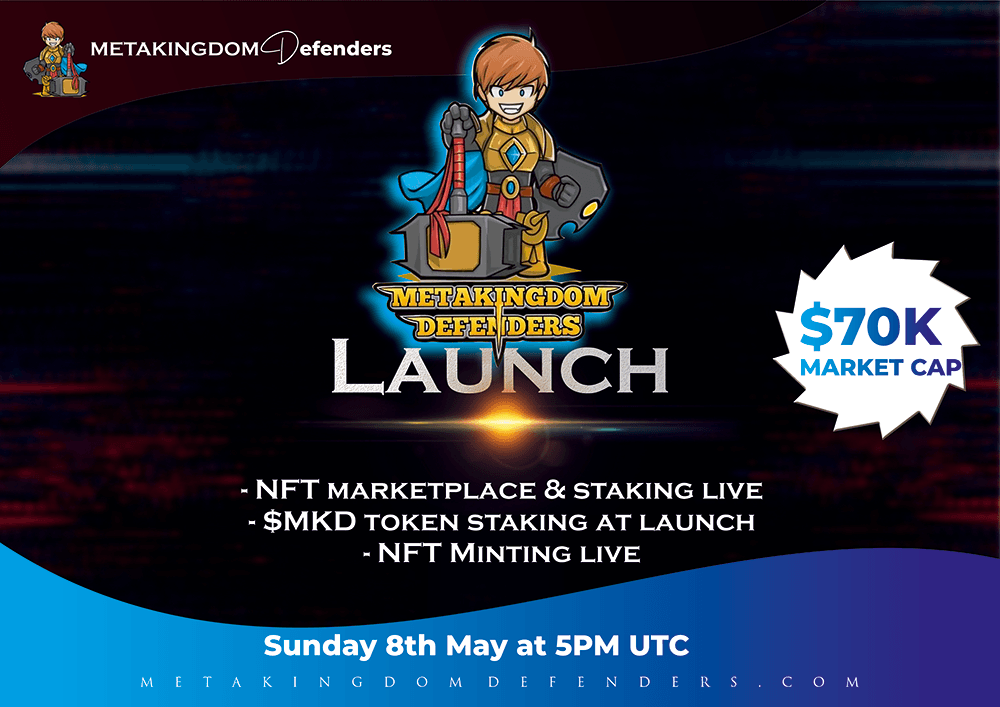 MetakingdomD's tweet image. 🔥PRESALE INSTAFILLED - 70k market cap🔥

BIG NAMES incoming

🤙 Game demo LIVE
🤙 NFT staking &amp;amp; marketplace LIVE
🤙 NFT minting LIVE
🤙 $MKD token staking at launch

MCAP: $70,000

✅Contract: 0x38e75cd73754134c0bf1846b3a3503fb5c517633

#BSC #NFTGiveaways #Binance
