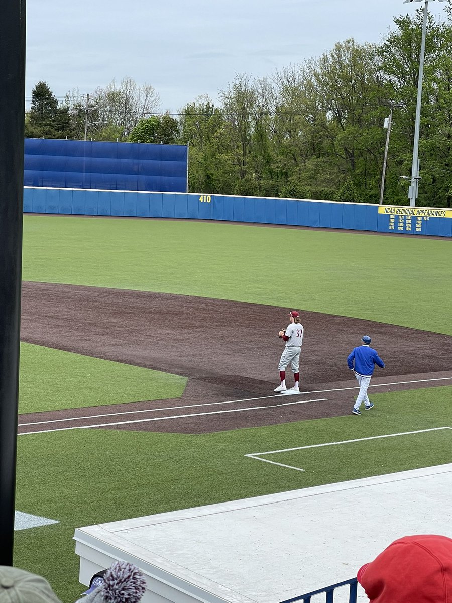 Crystal_Mc_R's tweet photo. Finally seeing @20coleR play a college game in person! ๐ฅฐ Go @ElonBaseball!! #ColdnWindy #GetTheWin โพ๏ธ #UofD https://t.co/A6x2VhSKq8