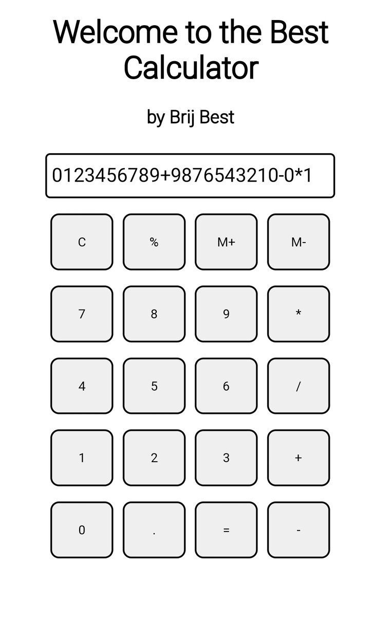 BrijBest's tweet photo. Created "Best Calculator" project within just 1 hour!
Check it out here: https://t.co/EJKhF9m0fV

#codinglife #project #bestcode #html #css #javascript https://t.co/ZCceM6Areo