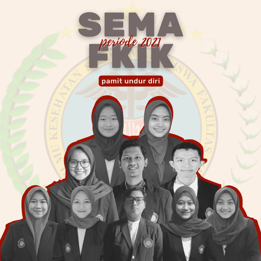 SemaFkikUinMlg's tweet photo. [PENGURUS SEMA FKIK PERIODE 2021 PAMIT UNDUR DIRI]

Assalamualaikum✨

Kami percaya pengabdian bukan tentang seberapa kita bisa dikenal sama orang banyak, tapi seberapa banyak kita bisa membantu orang lain tanpa diketahui oleh orang banyak. https://t.co/mVpO6uAcPo