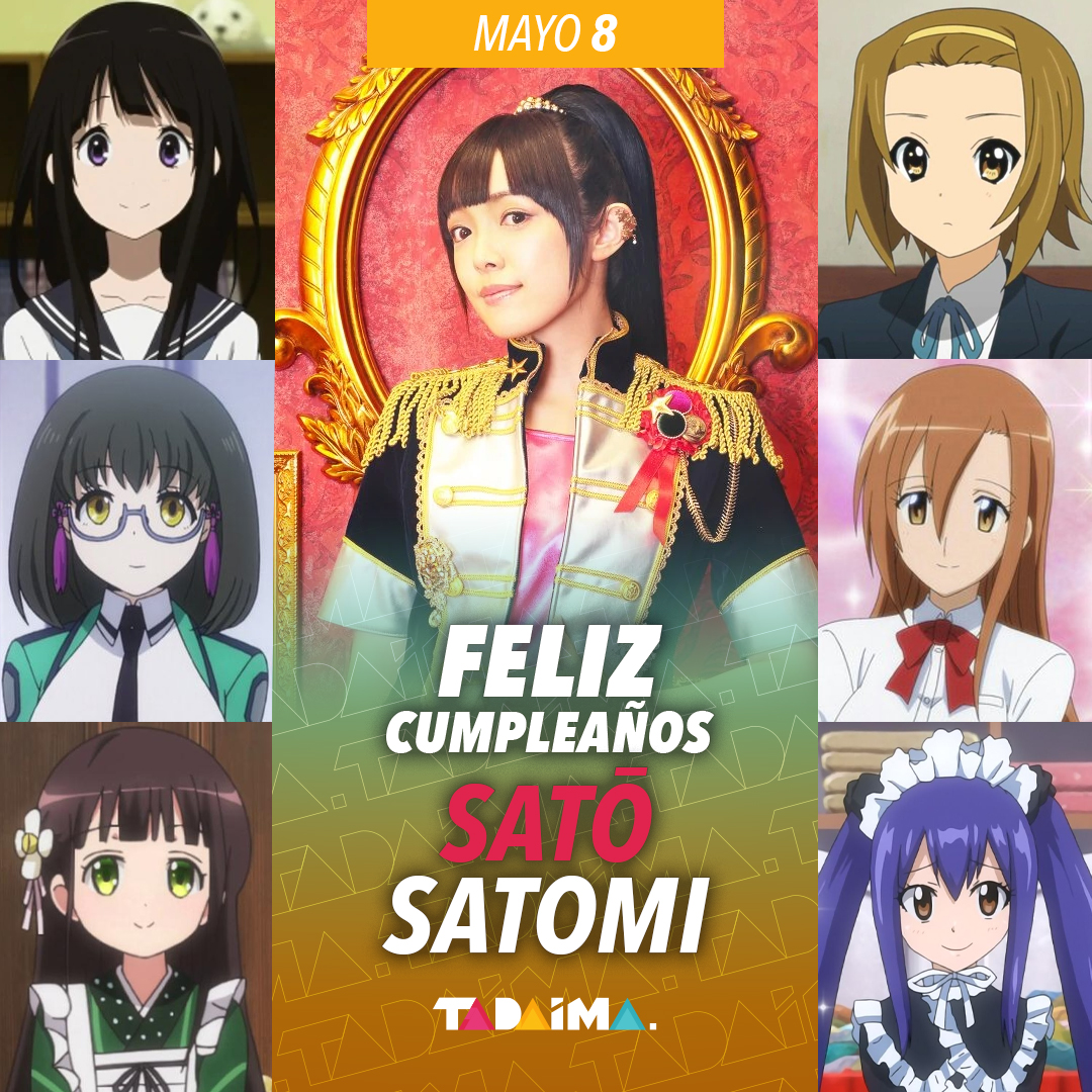 TadaimaMx's tweet image. 🎉¡Hoy es cumpleaños de Satō Satomi🎉
Ella nos ha obsequiado geniales interpretaciones de personajes muy divertidos.✨
¡Felicidades!🥳

#Hyouka #SeitokaiYakuindomo #Mahouka #Isthereorderarabbit #FairyTail #kon
