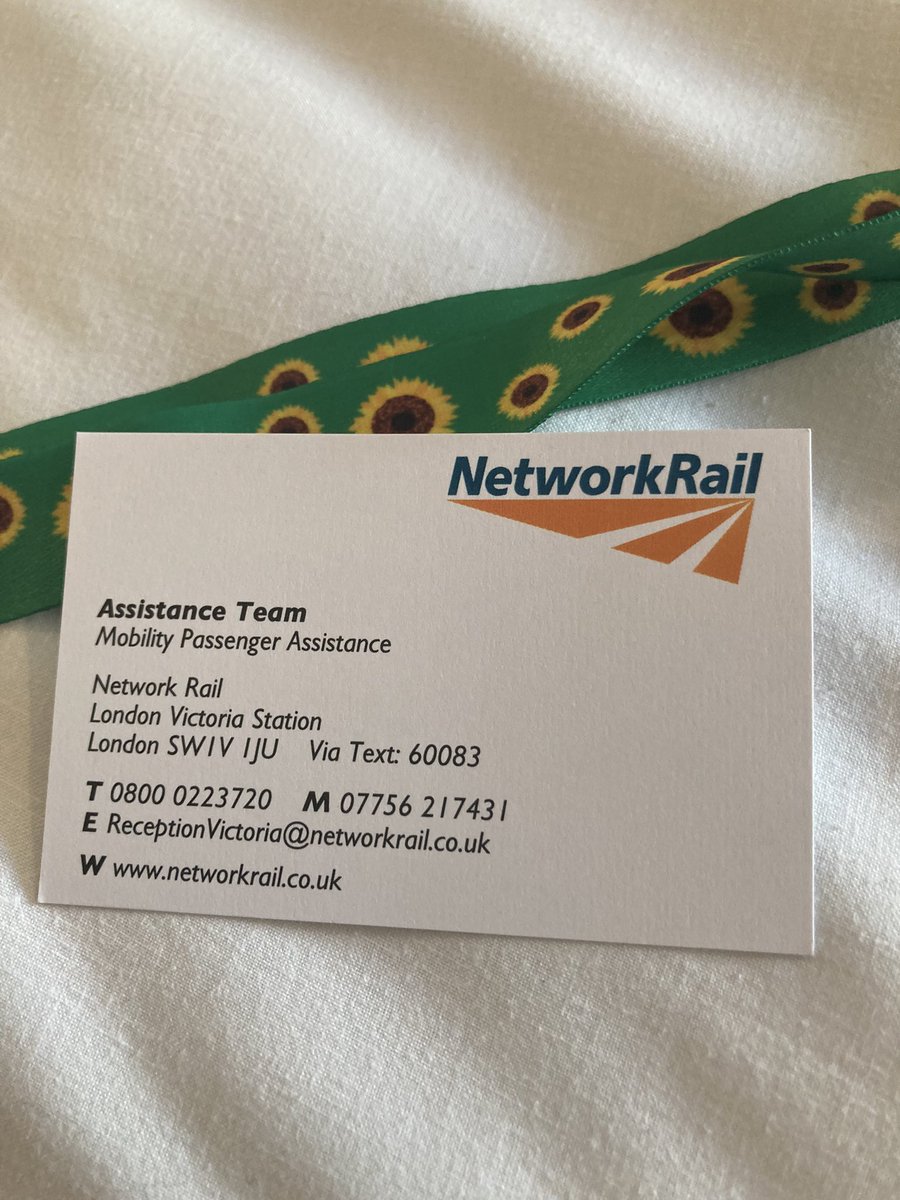 mt_stringfellow's tweet photo. Thank you to @PassAssistance who offered excellent help today at London Victoria.  This took away all my anxiety https://t.co/JuUyZoMWFq