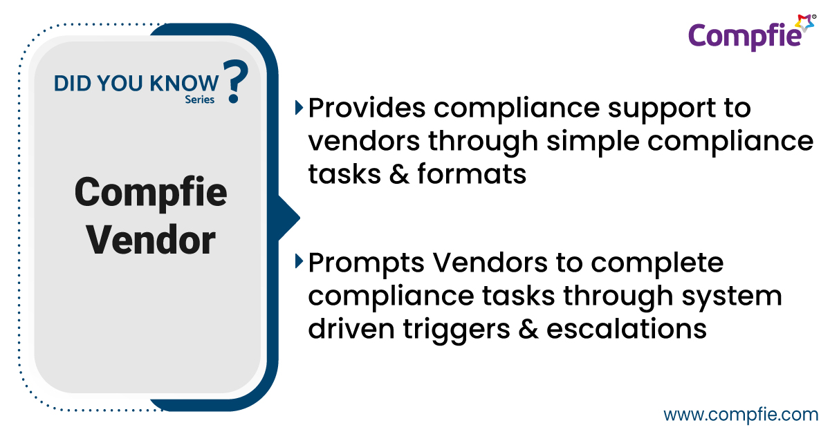 Compfie's tweet photo. It is imperative for every organisation to ensure their vendors maintain the necessary licenses and comply with the applicable laws

#vendorcompliance #vendoraudit #vendorrisks #compfievendor #didyouknow https://t.co/DCFgK465zI