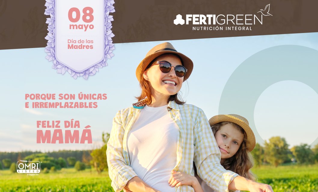 FertigreenEc's tweet photo. Porque son únicas e irremplazables 👩‍👧‍👦🤰🏻🤱🏻
Un saludo especial de FERTIGREEN para todas las mamás en su día. 
——————-
FERTIGREEN 
#diadelamadre #mamá #vida #unica #8mayo https://t.co/ViH6Zd8hPZ