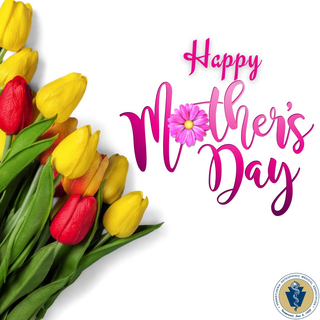 POMA_DOs's tweet photo. 🌸 Happy Mother’s Day!
We’re hoping all the hard-working moms have an amazing and happy Mother’s Day.
#mothersday #physicianmoms #osteopathicphysicians https://t.co/2eYJlrPQYC