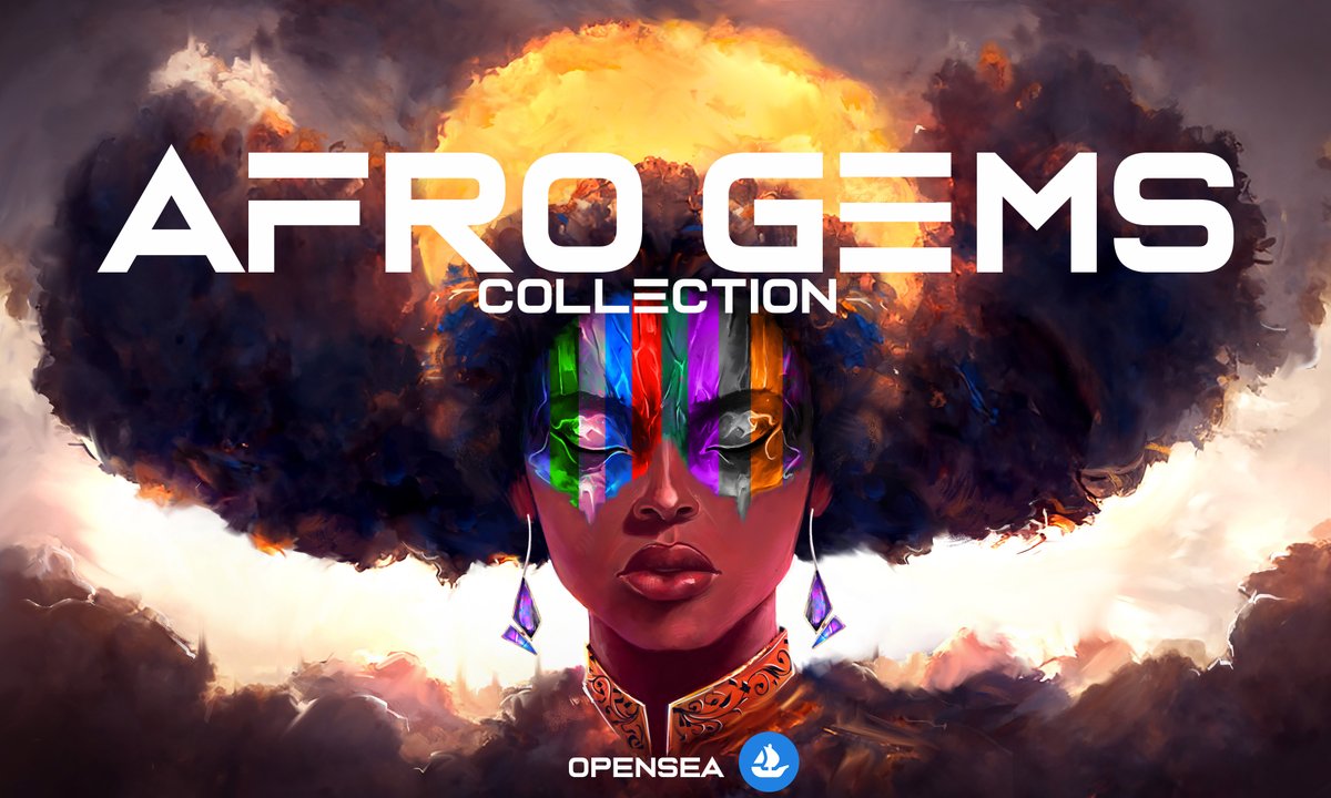 Wagwan NFT community!
I'm happy to show my first NFT collection titled "AFRO GEMS".
Afro gems is collection of 10 animated unique/rare afro gems living on the Ethereum blockchain.
collection will be available soon on <a href="/opensea/">OpenSea</a> 
#NFTCommunity #nftcollectors #OpenSeaNFT #NFT #nftart