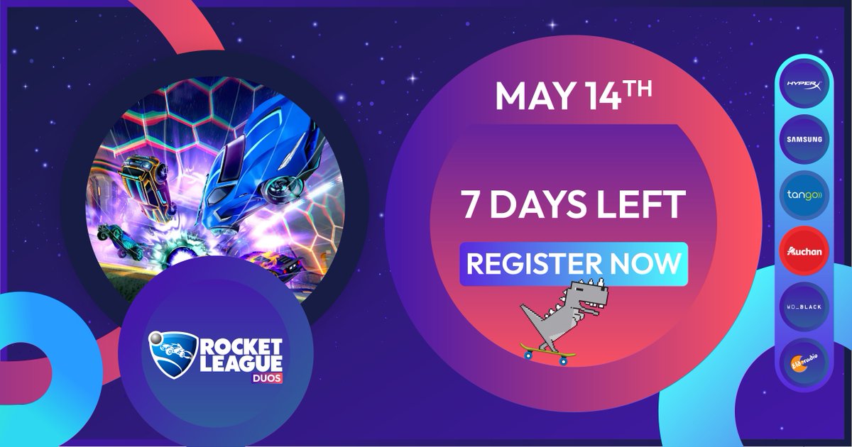 Seven days until the @rocketleague tournament of the Tango High School Cup🔥. Sign up now!

You'll find the link in the BIO🚀

#rocketleague #esports #gaming #luxembourg