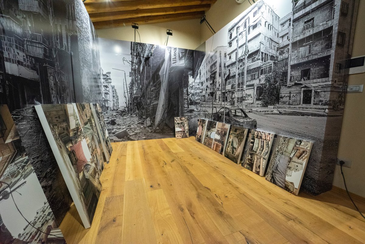 FrancoPagetti's tweet photo. Hard working on a new Exhibition in Peccioli next Sunday May 15ht. 
The annihilation of identity, architectural identity, human identity and historical identity. war is the cancellation of everything. https://t.co/tupoQcJYfB