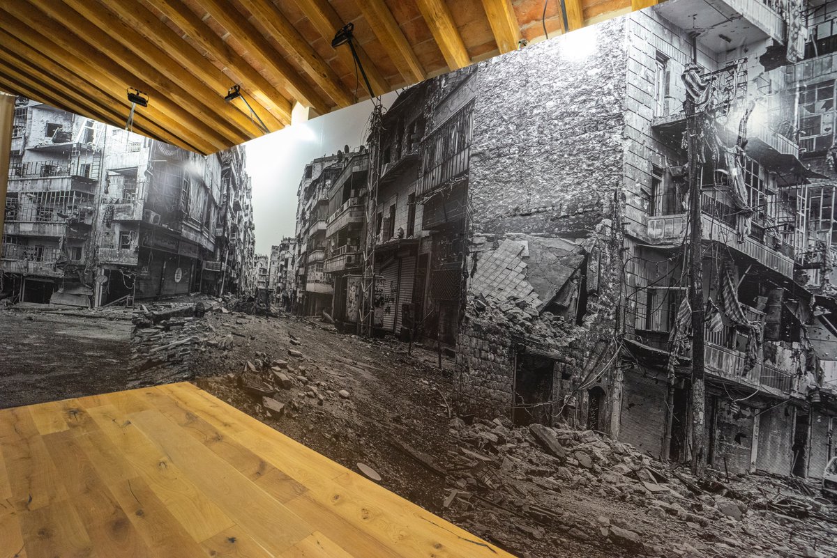 FrancoPagetti's tweet photo. Hard working on a new Exhibition in Peccioli next Sunday May 15ht. 
The annihilation of identity, architectural identity, human identity and historical identity. war is the cancellation of everything. https://t.co/tupoQcJYfB
