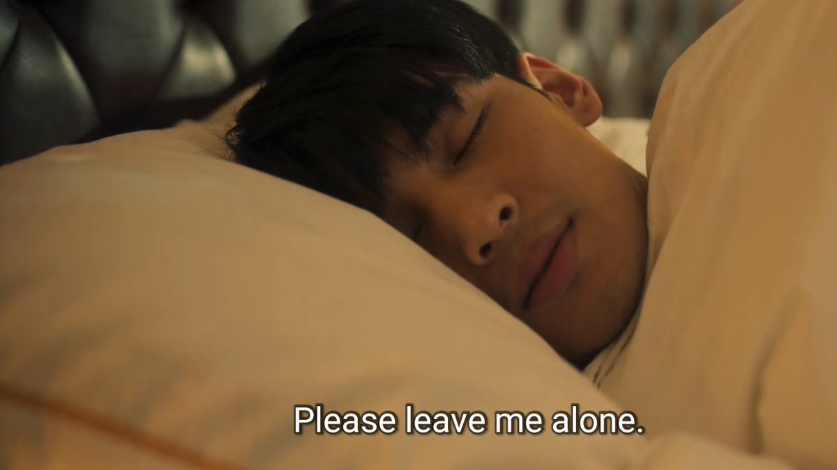 apologyapo's tweet photo. Kinn is worried— but awkward. He doesn't ever let hookups sleep over. They are always escorted out. Here he is, trying, hesitating. His voice is calming, gentle, for someone who is usually loud. The silence in the scene is louder.

[#KinnPorscheEP5] 
[#KinnPorscheTheseries ] https://t.co/UyYjUNj0Yx