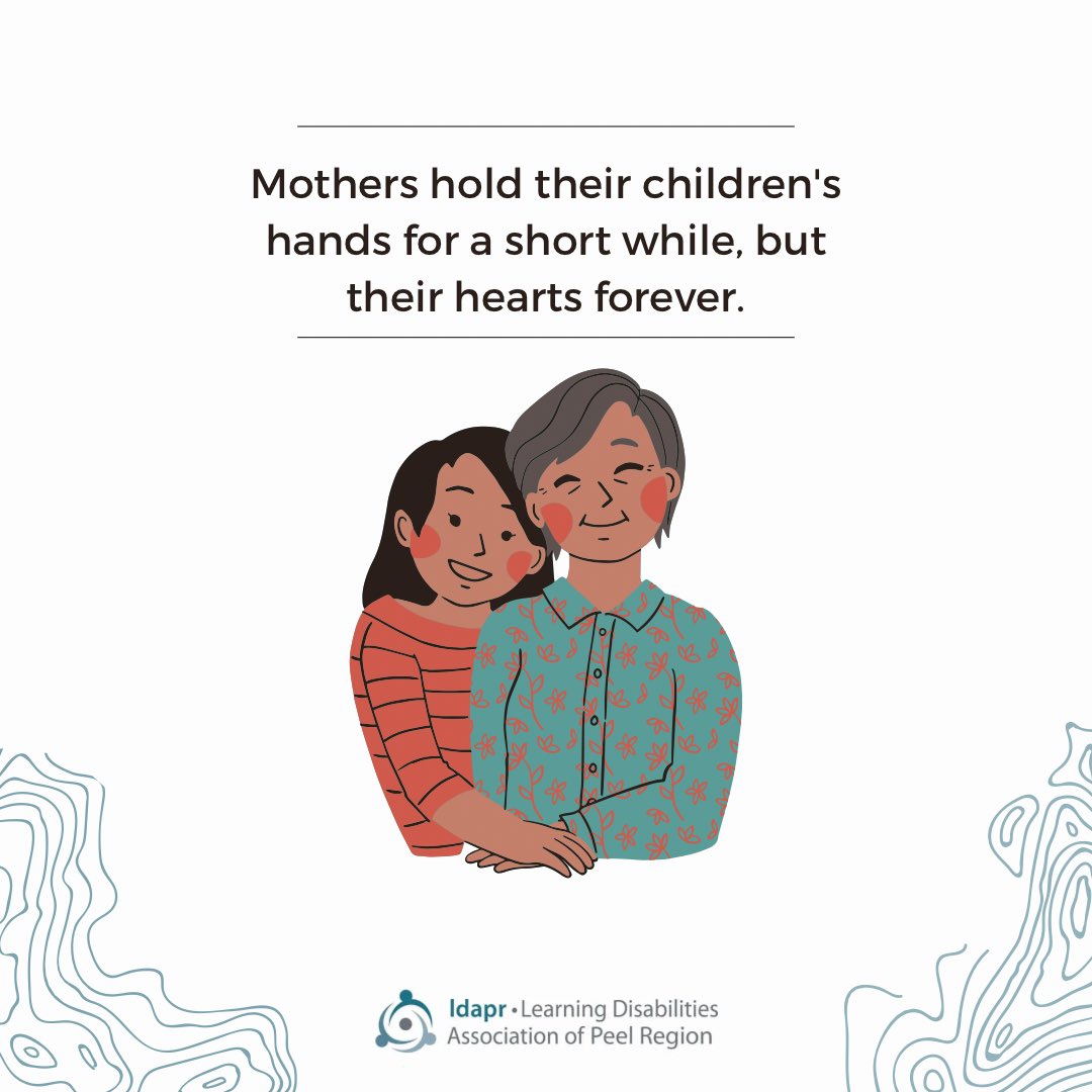 Wishing all mothers and mother figures a very Happy Mother’s Day from all of us at the Learning Disabilities Association of Peel Region. 
#ldaprmedia #ldapr #mothersday #mothersday2022 #peelregion #mississauga #brampton #caledon #peel #mom #motherfigure #thankyou #loveislove