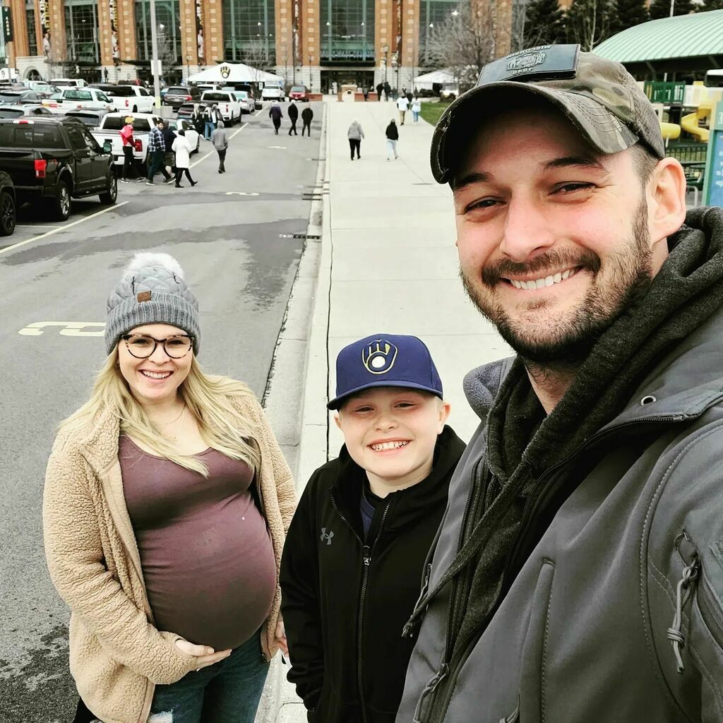 Dylan_J_Sessler's tweet photo. This is my rock. She is my hero. She is the mother of my unborn child. In less than a month we will hold our baby in our hands and be able to look back on our journey. What we will see is two people who built love together but today we honor just one, th… https://t.co/kdGmRs7OPj https://t.co/x7JS1CByvw