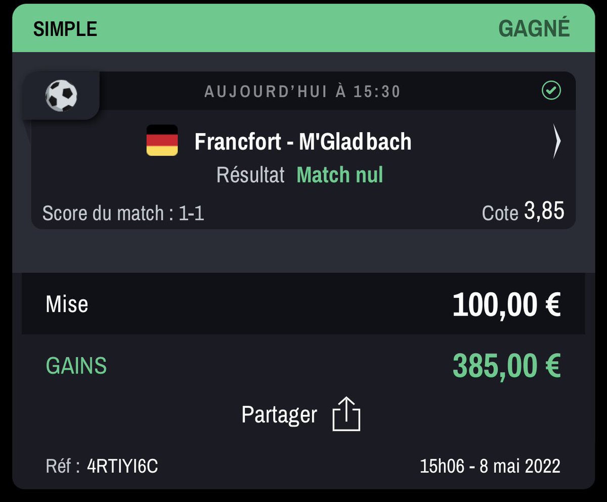 S6Bet's tweet photo. #Bundesliga ! 🇩🇪
#EasyN du dimanche après-midi en bundesliga, merci le but HJ à la 90’ tout de même. 🤭
#ParionsSport #TeamParieur ! 💳 https://t.co/GhRresC1Tl