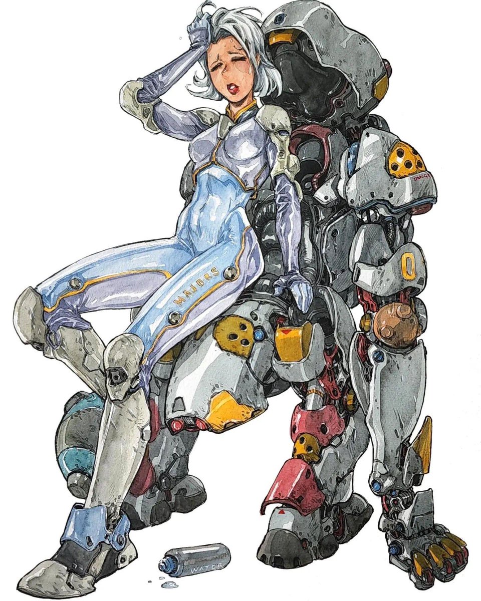 「Illustration by Peter Han
#mech #drawing」|Kim Jung Gi USのイラスト