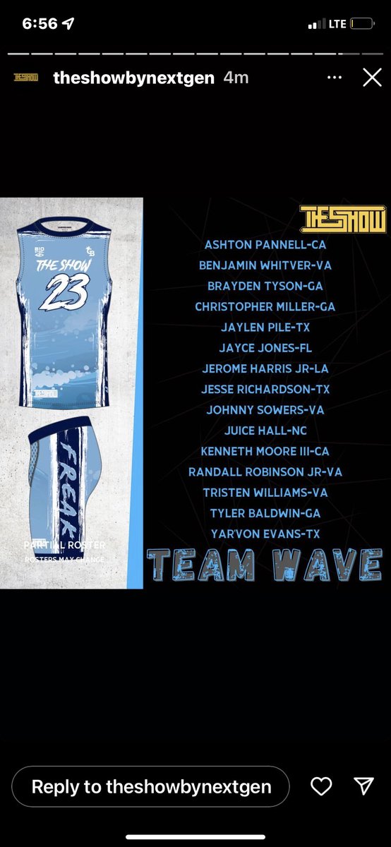 First look at my team for @TheSHOWByNXGN 

<a href="/Themarathon7v7/">The Marathon 7v7</a> <a href="/PrepRedzone/">Prep Redzone 🏈</a> <a href="/AlPopsFootball/">𝐀𝐋 𝐏𝐨𝐩𝐬</a> <a href="/247Sports/">247Sports</a> <a href="/FBUcamp/">Football University</a> <a href="/FBUAllAmerican/">#FBUAllAmerican</a> <a href="/WRHitList/">WR Hit List</a>