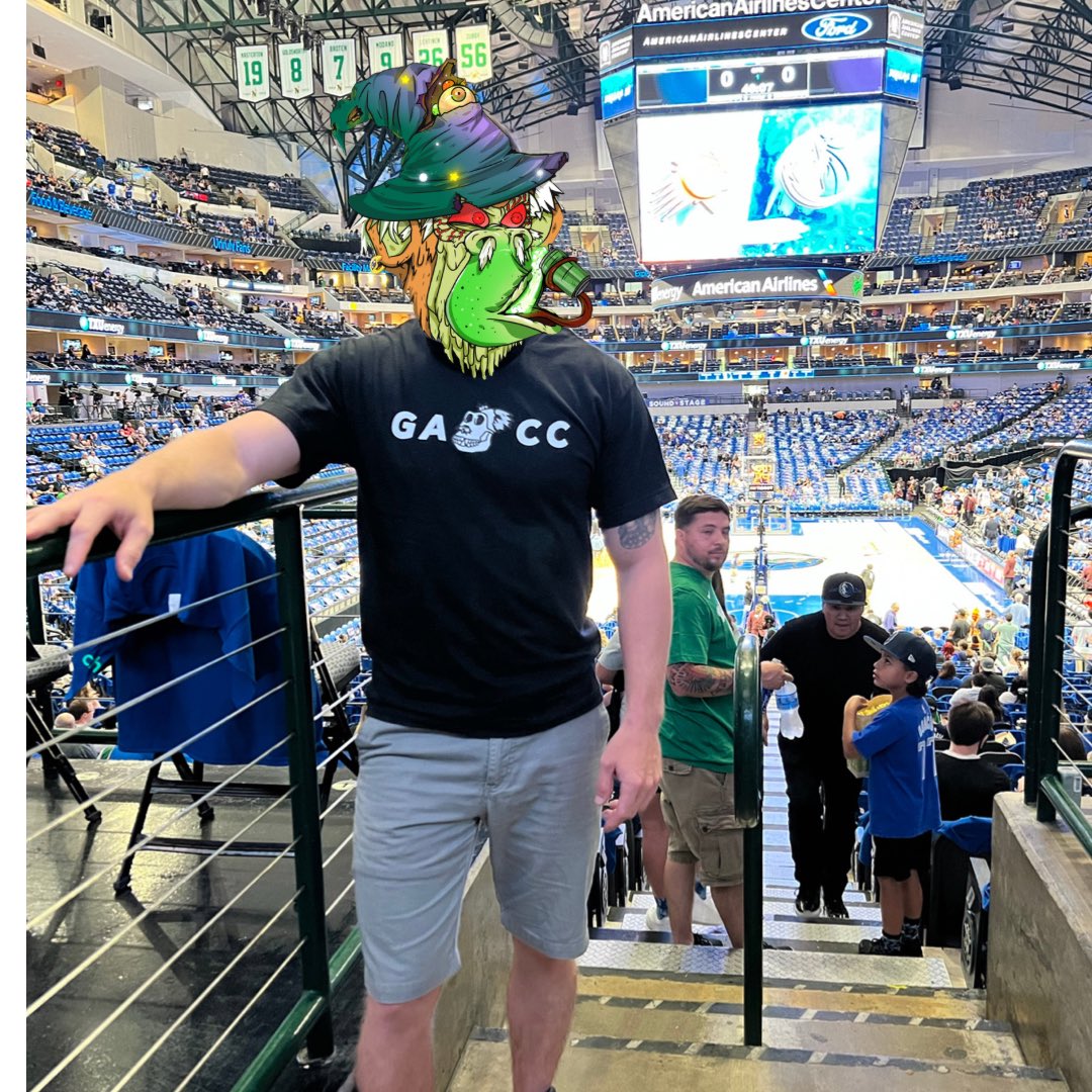 fersher_btc's tweet photo. ⛳️ We got Grampa Apes rocking the merch and spreading the Grampa gospel out here at the #DallasMavs Vs #PhoenixSun Game 3.
🏀 LETS GO #MAVS 🔥
#PLAYOFFS2022 #NBA #NBAPlayoffs #NBATwitter #GACC #MACC #GACCFAM #GrandpaApeCountryClub https://t.co/PDQQEYv2g2