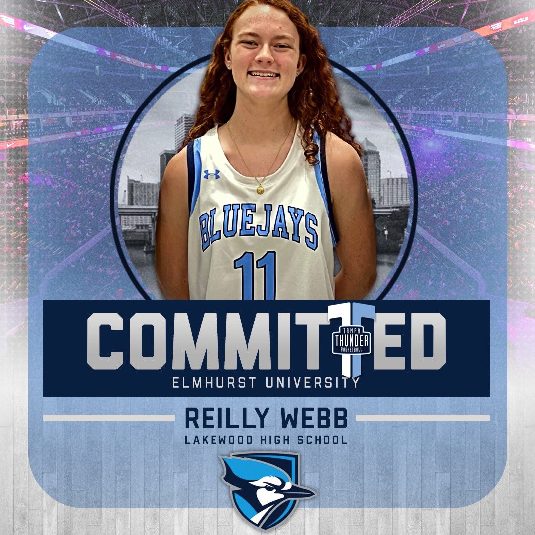 Congratulations to #TampaThunder ‘22 Reilly Webb (Lakewood) for committing to continue her academic and athletic career at Elmhurst University! #ThunderFam