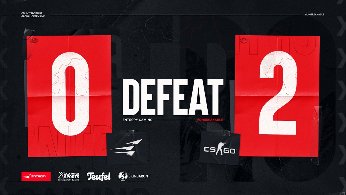 Schade - wir haben noch einmal alles gegeben, leider reicht es nicht für den Aufstieg in die erste Division. GGWP <a href="/BerzerkCS/">Berzerk</a>🤝

#unbreakable | #ESLMby99DMG