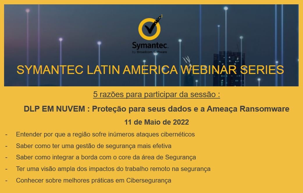 alecalixto's tweet image. Symantec Latin America Webinar Series
events.bizzabo.com/SymantecLatamW…
#broadcomsw #symantec #ransomware