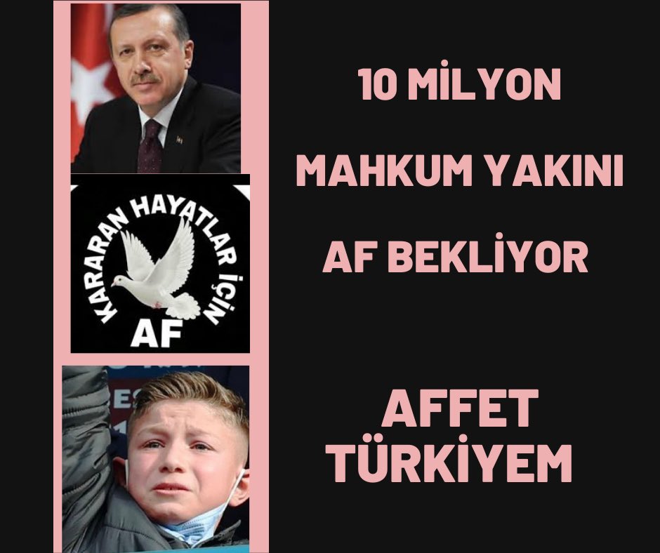Cezaevine Dönmesinler🙏
ÖzgürBasın MahkumunSesiOl
                  🙏🥀🕊️📢
GELSİN ÖZGÜRLÜK 🕊️🕊️🕊️🕊️🕊️
AFFET TÜRKİYEM 🙏🥀🕊️🕊️🕊️🕊️