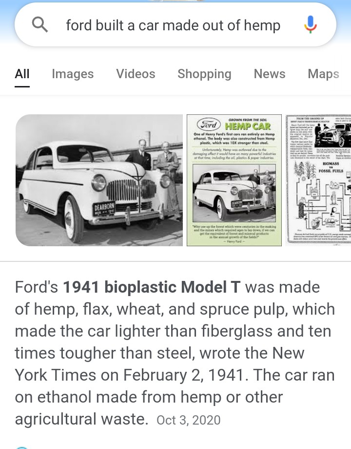 TommyWo66470962's tweet photo. Best car ever made and greed keeps it away..fuckin sad #CannabisCommunity #Hemp #buildwithhemp https://t.co/REwmuoEh5k