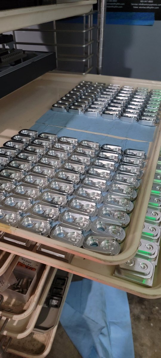 mysolidcamera's tweet photo. A tray of naked Wedgie2's. The original quick release accessory from the original designer are making their way through the manufacturing process. More rigid. More stronger. https://t.co/C9nH4gIVJ3