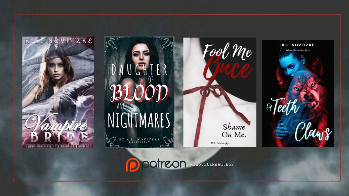 KL_Novitzke's tweet photo. Join me on Patreon! For readers that love their fiction with a bite! Stories updated weekly! https://t.co/cTZXmq02kC 

#PNR #fictionwriter #author #readers #patreoncreator #Patreon https://t.co/NznVShSpLz