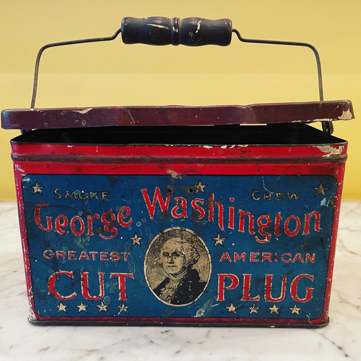 As a boy, I had an eccentric love of old things. When I was 13, my mother gave me this tobacco tin for my birthday. It’s been with me ever since. (It’s the tin in which Billy keeps his silver dollars in THE LINCOLN HIGHWAY). Here’s a thanks to Moms who understand their kids.