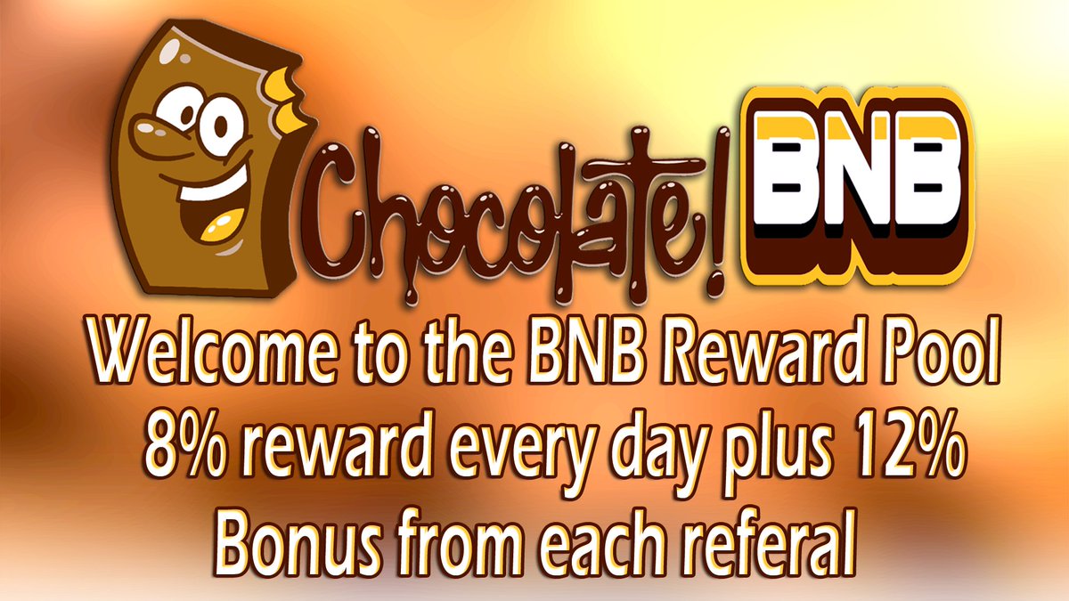 💎 Chocolate BNB Miner 💎 (@bnbchocolate) on Twitter photo 💎 Chocolate BNB Miner 💎
<a href="/BnbChocolate/">💎 Chocolate BNB Miner 💎</a>
Apr 30
💎Welcome to the BNB Reward Pool bullet with the most delicious chocolate daily income and the lowest development fee.
✅👇 Telegram Channel:
t.me/Chocolatebnb
✅👇 BNB Pool Link:
chokobnb.com 💎 Chocolate BNB Miner 💎
<a href="/BnbChocolate/">💎 Chocolate BNB Miner 💎</a>
Apr 30
💎Welcome to the BNB Reward Pool bullet with the most delicious chocolate daily income and the lowest development fee.
✅👇 Telegram Channel:
t.me/Chocolatebnb
✅👇 BNB Pool Link:
chokobnb.com
