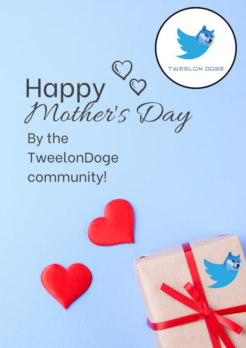 TweelonDoge's tweet photo. Happy Mother’s Day to all the strong beautiful women out there raising the future of our society. #TweelonDoge sees you, and we appreciate all you do and all that it means to be a Mom ❤️

https://t.co/7TLW1UuVe0

#MothersDay #Mom #Memecoin https://t.co/cN3tKoG0fC