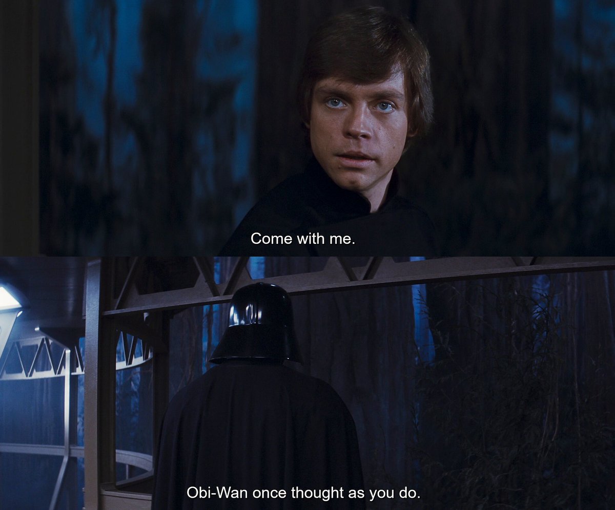 allthingskenobi's tweet photo. Currently thinking about the possibility that Obi-Wan might ask Vader to come with him in the new series just as Luke does in Return of the Jedi. 😭 https://t.co/2UuVBzsSrL