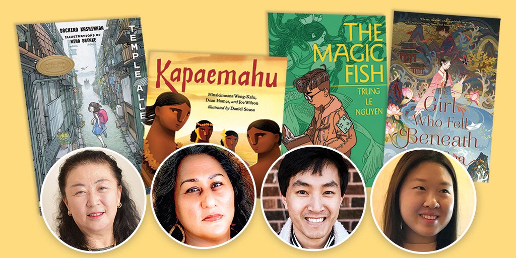 sljournal's tweet photo. Each of their books deftly reflect Asian myth and folklore in their narratives; each prove to be illuminating celebrations of the lifesaving power of storytelling. https://t.co/4Vxyq1e2eP #APAMonth #AAPIMonth https://t.co/CXuEhesyFz