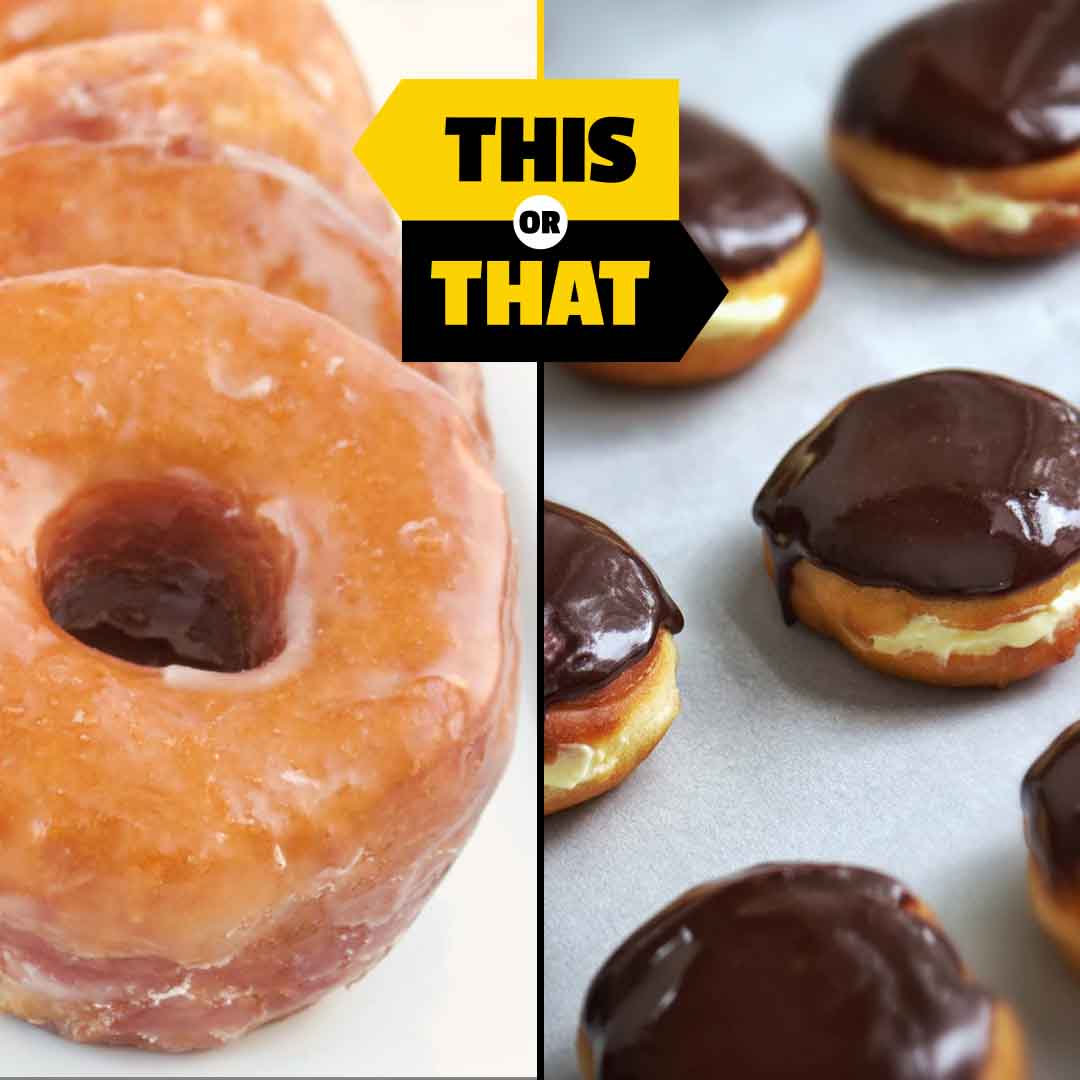 firstwefeast's tweet photo. Are you team glazed or Boston cream donut? ๐ Tell us down below ๐ #FWFDebates https://t.co/g3CvEMZ6t0