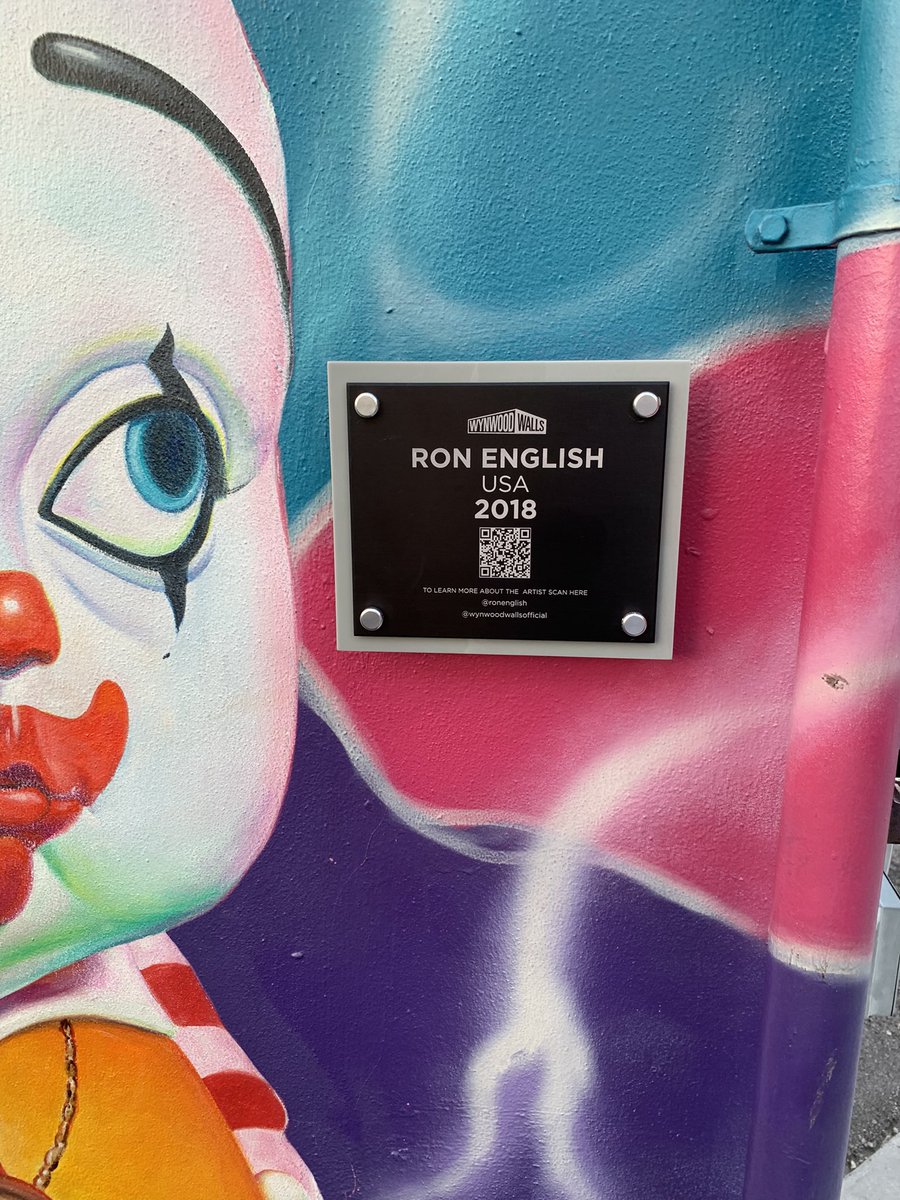TimRobinsonGOAT's tweet photo. Saw a familiar name at Miami’s Wynwood Walls @ronenglishart @veve_official #NFTs https://t.co/LMhNuHjSzV