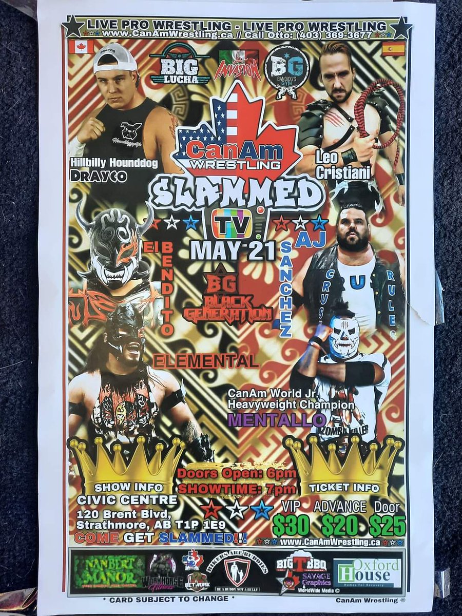 Micheleisevil's tweet photo. How cool is this!? All proceeds from this amazing event goes to Happy Cat Sanctuary 😊  #CanAmWrestling https://t.co/JjJkp4Z1Lq