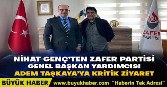 Nihat Genç’ten Zafer Partisi Genel Başkan Yardımcısı Adem Taşkaya’ya kritik ziyaret
buyukhaber.com/siyaset/nihat-…

#nihatgenç #haber #siyaset #zaferpartisi #ademtaşkaya #ümitözdağ #haberler #yargı #yenikapı #kader