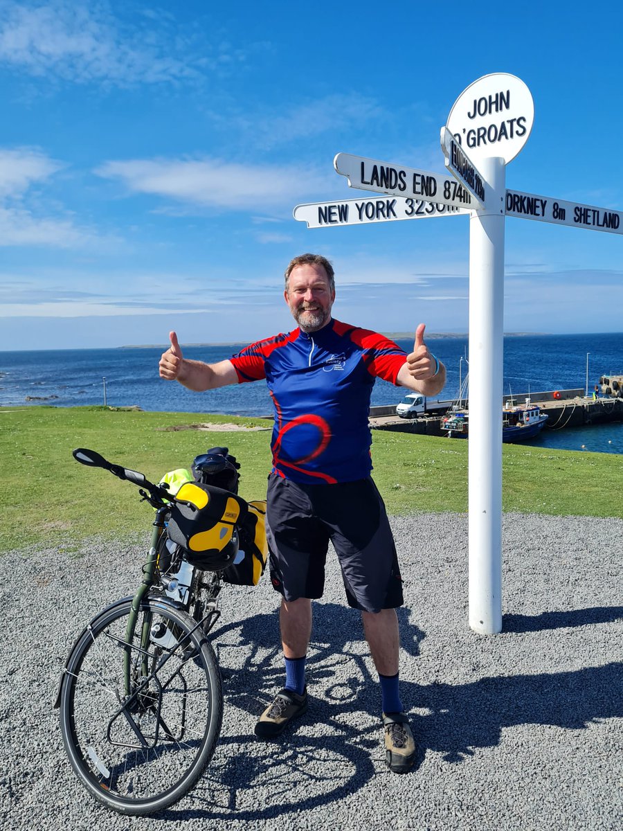 MDrWatson's tweet photo. AND FINALLY, after 28 days in the saddle and 1,370 miles covered solo and unsupported, this is the face of someone who knows he won't have to do it again tomorrow morning. https://t.co/9Y6ukZdIsX