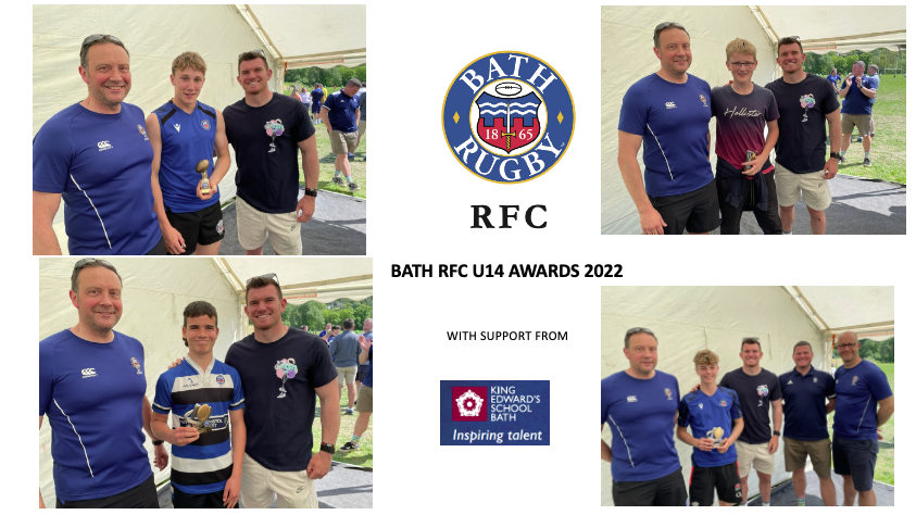 Somerset County Cup winners Bath RFC U14s topped off a great season with a fantastic end of term awards! Huge thanks to all players, parents and coaches and to @KESBath for the support. A brilliant team performance on and off the pitch. Well done all!🏉