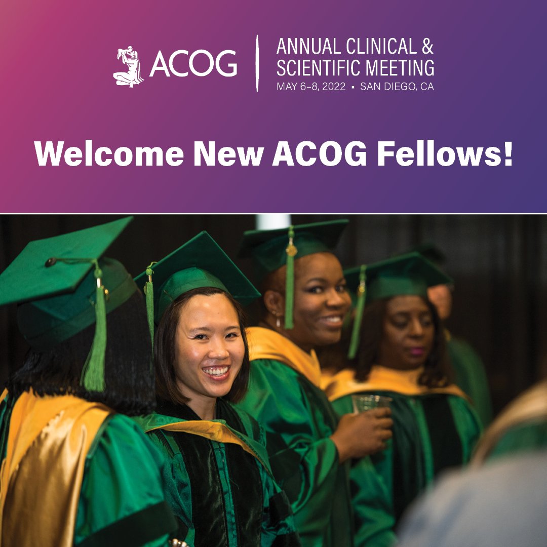acog's tweet photo. Congratulations to all our newly inducted fellows! ACOG is thrilled to celebrate with you and we can't wait to see all that you accomplish. This is what the #futureofobgyn looks like! #ACOG2022 https://t.co/LCtlBitmf5